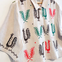 Cropped Dallas Unisex Linen Cuban Shirt