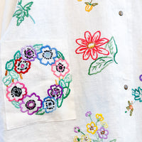 Marley embroidered linen shirt