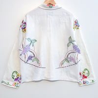 Marley embroidered linen shirt