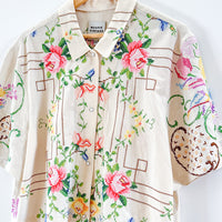 Cropped Dallas Unisex Linen Cuban Shirt