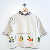 Cropped Dallas Unisex Linen Cuban Shirt