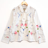 Marley embroidered linen shirt