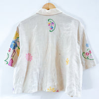Cropped Dallas Unisex Linen Cuban Shirt