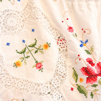 Liv embroidered linen shorts