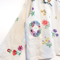 Marley embroidered linen shirt