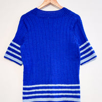 Vintage knitted short sleeve jumper