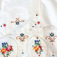 Marley embroidered linen shirt