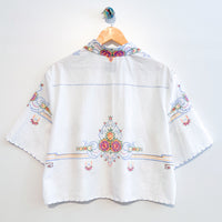 Cropped Dallas Unisex Linen Cuban Shirt