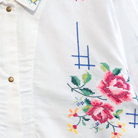 Marley embroidered linen shirt