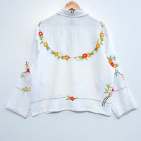 Marley embroidered linen shirt