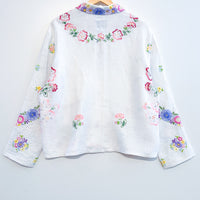 Marley embroidered linen shirt