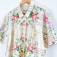 Cropped Dallas Unisex Linen Cuban Shirt