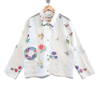 Marley embroidered linen shirt