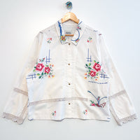 Marley embroidered linen shirt