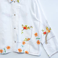 Marley embroidered linen shirt