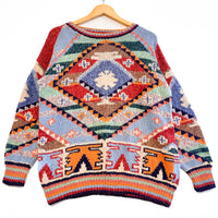 Vintage geometric jumper