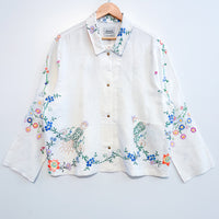 Marley embroidered linen shirt