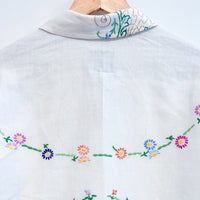 Marley embroidered linen shirt