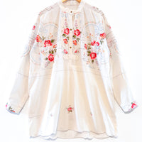 Margo Hand Embroidered Linen Dress