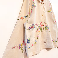 Marley embroidered linen shirt