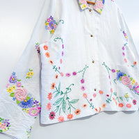 Marley embroidered linen shirt