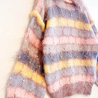 Vintage Collared Mohair Cardigan