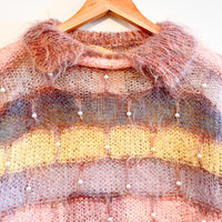 Vintage Collared Mohair Cardigan