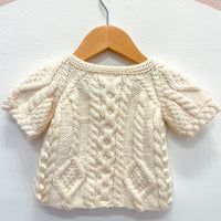 Vintage Baby Aran Knit Cardigan