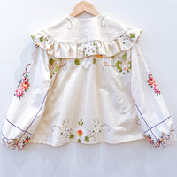 Goldie Embroidered Linen Top