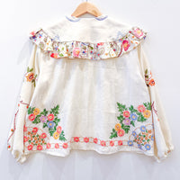 Goldie Embroidered Linen Top
