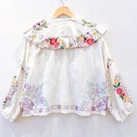 Goldie Embroidered Linen Top