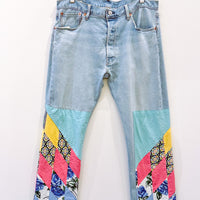 Reworked Patchwork Levi’s 501’s