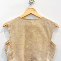Vintage Cropped Embroidered Waistcoat
