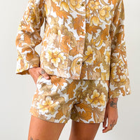 Bella High Waisted Floral Shorts