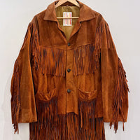 Vintage Woodstock Suede Fringe Jacket