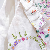 Goldie Embroidered Linen Top