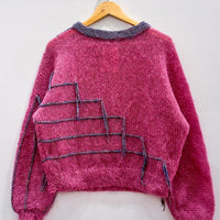 Vintage Pink Tassel Mohair Jumper