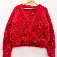 Vintage Speckled Hairy Knit Jumper