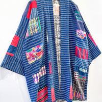Vintage Denim Patchwork Kimono - magpievintageclothing