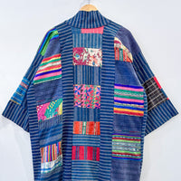 Vintage Denim Patchwork Kimono - magpievintageclothing