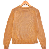 Vintage Light Brown House Print Jumper