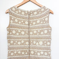 Vintage Cream Beaded Vest