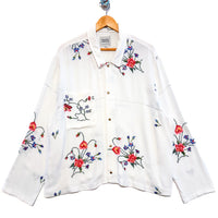 Marley embroidered linen shirt