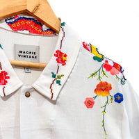 Marley embroidered linen shirt
