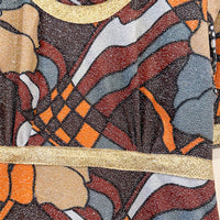 Vintage Shimmer Floral Dress