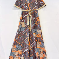 Vintage Shimmer Floral Dress