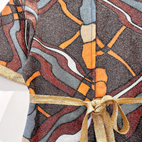 Vintage Shimmer Floral Dress