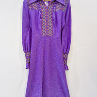 Vintage Purple Shirt Dress