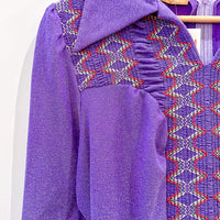 Vintage Purple Shirt Dress