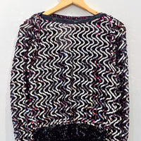 Vintage Sequin Mesh Top